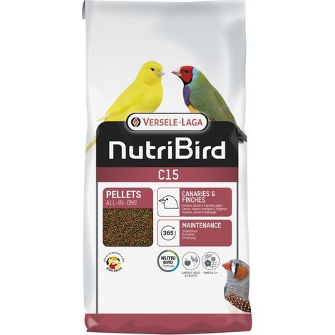 Nutribird C15 -Lebensmittel in extrudierten Pellets fÐ©r Kanaren, tropische Seiten und europische Pinzone, 3 kg