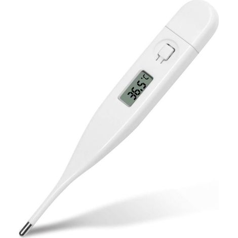 Thermomètre Électronique pour la Fièvre Thermomètre Médical pour Bébé Enfant Adulte - Mesure rectale, axillaire et buccale - Thermomètre Numérique à Lecture Rapide - Thermomètre Précis Rapide sans Mer (1/4)