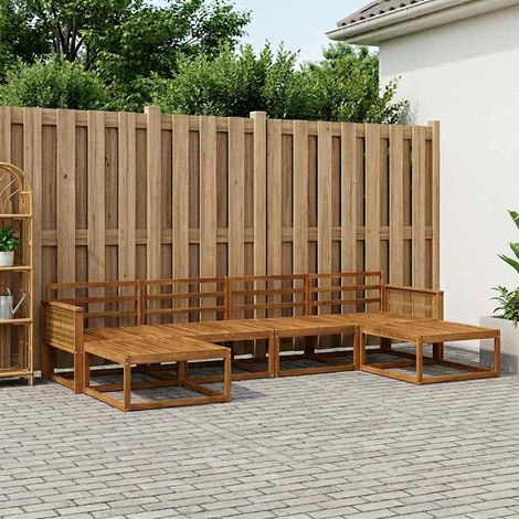 vidaXL Outdoor Sofa Set 6 pcs Natural Solid Acacia Wood (1/5)