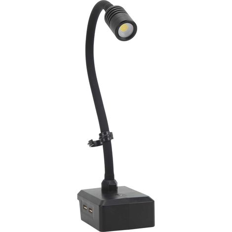 LED-Schwanenhalslampe mit 3 Modi, Kfz-Wartungsleuchte, 360° flexible Beleuchtung, mit zwei USB-Anschlüssen (14,4–20 V) (1/5)
