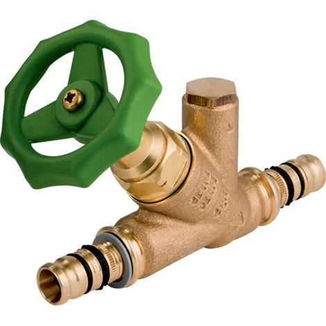 Geberit GE Mepla Schrägsitz-Absperrventil d 40mm aus RG, ÜA 605.032.00.1