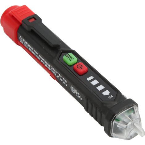 Stylo Détecteur de Tension Électrique avec Affichage LED et Alarme Sonore