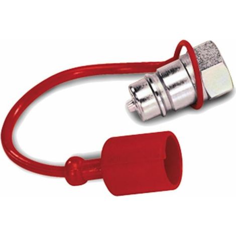 Bouchon rouge pour coupleur rapide mâle 1/2" (Lot de 10)
