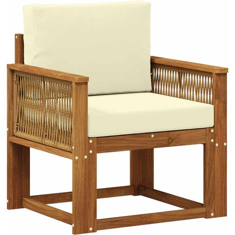 Maison Exclusive - Outdoor Mittelsofa Massivholz Akazie Natur (1/5)