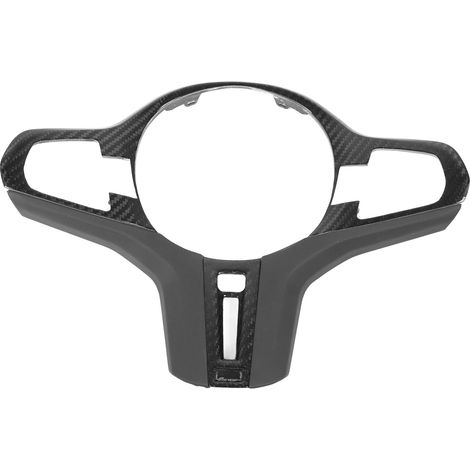 Autocollant de protection de panneau en cuir Nappa de garniture de couverture de cadre de volant de fibre de carbone de voiture pour M5 X3 X4 F90 G30 G32 G01 G02 avec bouton chauffant (1/5)
