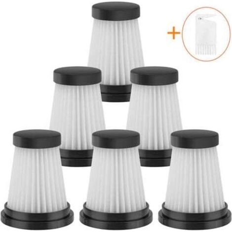Lot de 6 filtres HEPA de rechange pour aspirateur sans fil pour Moosoo K12 K12 Pro K13, pour Genius Invictus One 1.0 X7 / 2.0, pour Foxnovo 13KPA accessoires de filtre pour aspirateur à main (1/5)