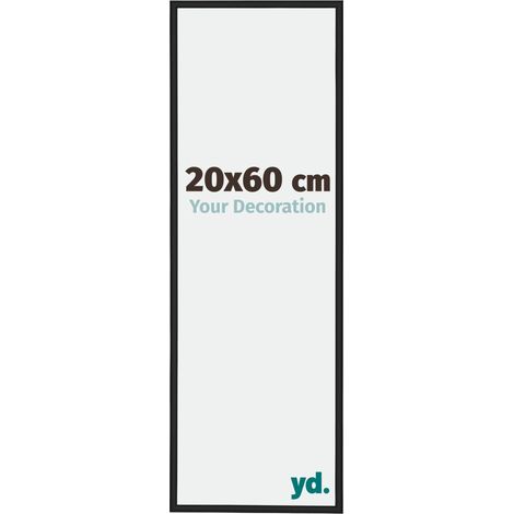 yd. - Cadre photo 20x60 - Noir Brillant - Aluminium - Miami (1/5)