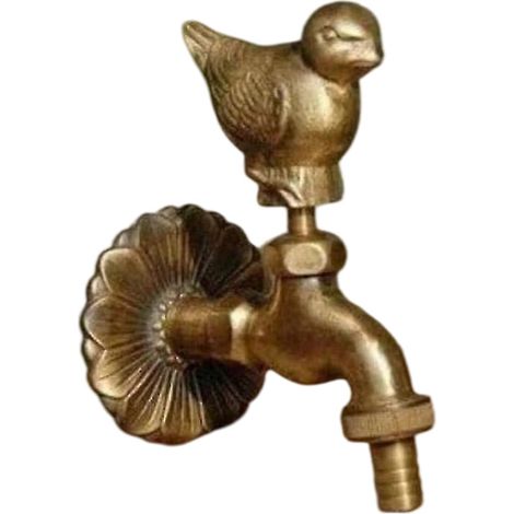 Kit de robinetterie extérieure pour jardin - Robinet mural décoratif en laiton avec bec verseur pour tuyau d'arrosage, idéal pour la maison, l'hôtel et le bureau - Installation facile et économies d'e