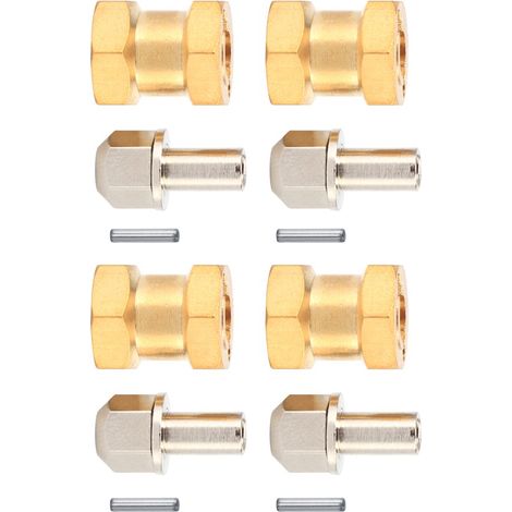 Raccord en laiton 12mm 15mm 17mm pour essieu SCX10 90046 90047 - Véhicule RC 1/10 Crawler (1/5)