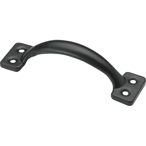 Hettich Möbelgriff Stahl 100 x 26 x 20 mm schwarz - 1 Stück Möbelgriff