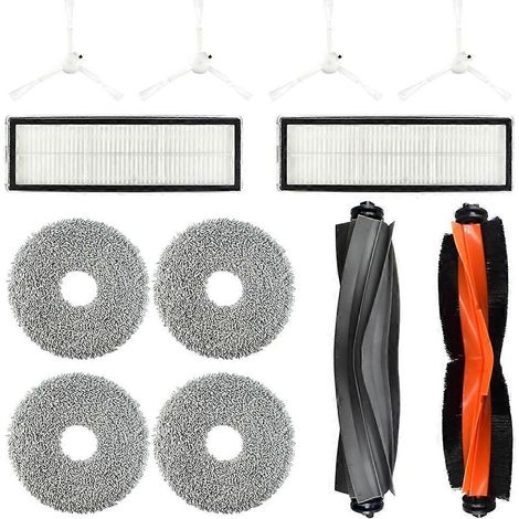 Accessoires de rechange pour aspirateurs X10 S10 Plus L10S Ultra W10S Pro : brosse principale, filtre HEPA et lingette de nettoyage. (1/5)