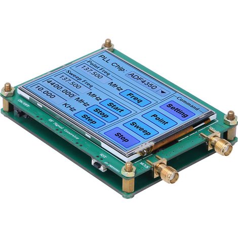 Signalgenerator mit Touchscreen, HF-Frequenzdurchlauf, PC-Steuerung und Datenkabel ADF4350/ADF4351 (1/5)
