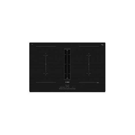 Bosch Serie 6 PVQ811F15E. Colore del prodotto: Nero, Posizionamento dell'apparecchio: Da incasso, Dimensione della larghezza del piano cottura: 80 cm. Certificazione: CE, VDE. Tipo di controllo: To... (1/5)