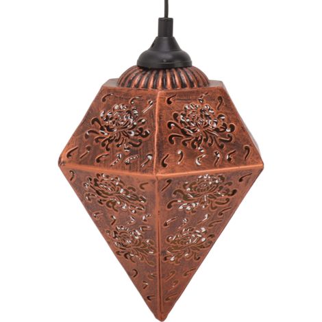 IP44 wasserdichte Solarlaterne, dekoratives Emaille-Blumenmuster, LED-Hängeleuchte für den Außenbereich, geeignet für Garten, Terrasse und Hof (1/5)