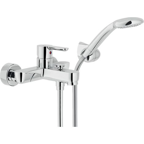 Mitigeur bain chromé avec douchette Nobili ABC duplex (1/5)