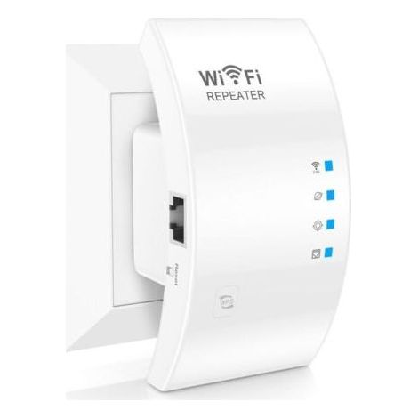 Amplificador WiFi, Repetidor WiFi, Banda Dual, Conexión Ethernet, Amplificador WLAN Modo Repetidor/AP/Router, Instalación Sencilla, Enchufe UE (1/5)
