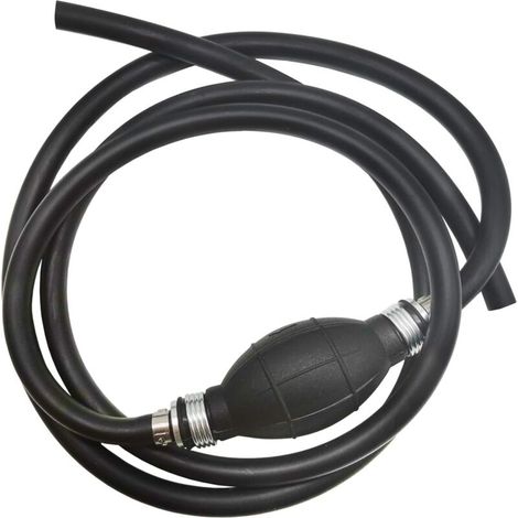 Kit di tubi flessibili in gomma per carburante fuoribordo marino da 3/8" con pompetta di adescamento e fascette.