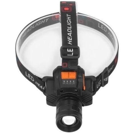 Wiederaufladbare USB-Stirnlampe – 1500 lm – 2400 mAh – 3 Leuchtmodi (1/4)
