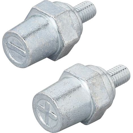 Jeu de bornes de batterie filetage zinc m8 positif et negatif (1/5)