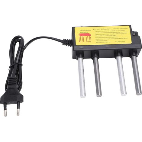 Electrolizador de agua, probador de electrólisis de calidad rápida, diseño de varillas de aluminio, medición de PH TDS, ionizador de agua para el hogar (enchufe de la UE) (1/5)
