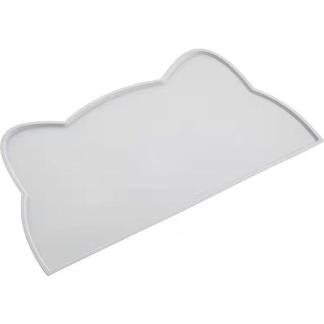 Tapis en silicone antidérapant pour nourrir chats et chiens, 43 x 25,5 cm, pour distributeurs de croquettes. (1/5)