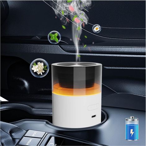 Diffusore per auto con funzione di avvio/arresto automatico - umidificatore portatile con funzione di memoria - diffusore di oli essenziali a batteria (1/2)