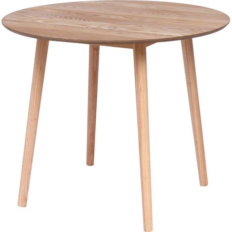 Table à manger carrée 90x90 cm – 4 places – Bois massif pin laqué – Design scandinave moderne – Résistante aux chocs – Nordlys