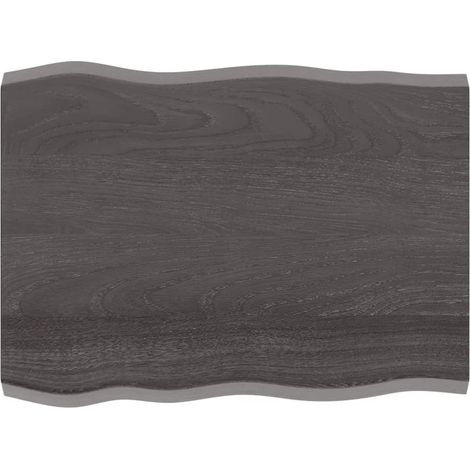 Dessus de table, Plateau De Table bois chêne massif traité bordure assortie LKF18742 (1/4)