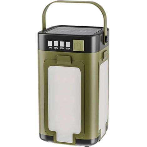 Lampe de camping LED pliable à base repliable, dimmable, avec batterie rechargeable par USB, éclairage lumineux pour activités extérieures, dimensions 4.72 x 2.76 x 2.76 pouces (1/5)