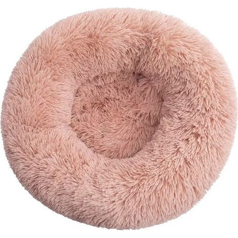 Lit pour Chat, Coussin Moelleux, Doux Lavable pour Chiens Chats (Rose chair, 40 cm), Ensoleillé (1/5)
