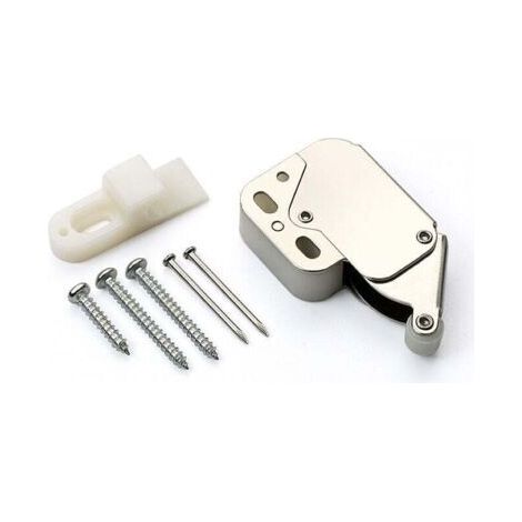 Armoires à loquet à Poussoir avec Serrure à Poussoir avec Portes croisées Butée de porte de cuisine, tiroir, fermeture silencieuse, magnétique, poussoir pour ouvrir, amortisseur tactile, (1/4)