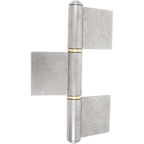 Paumelle de grille à souder G3LBL 3 lames centrées avec bague laiton hauteur 250 mm - TORBEL INDUSTRIE