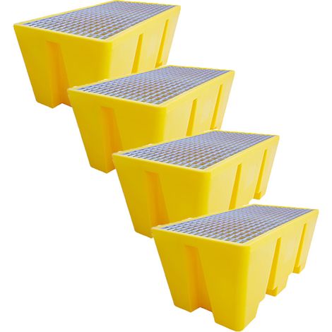 Bac de rétention 2 fûts standard-lot de 4 (1/4)