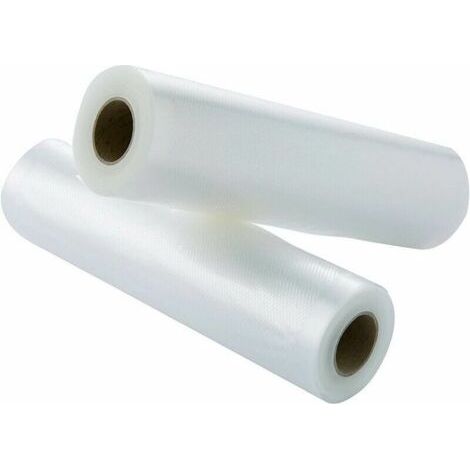 2 rouleaux film professionnel stable, Sacs soudure Film Roulettes Grande 20 x 500 cm Convient pour tous les recettes à stocker sous vide/Thermosoudeuse/de mise sous vide (1/5)