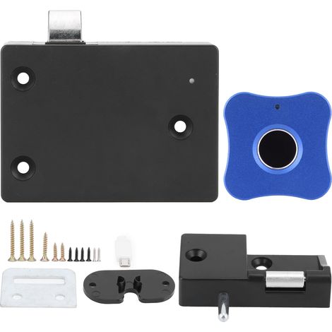 Tiroir électrique à empreinte digitale pour meuble, forme fleur bleue, serrure intelligente en alliage d'aluminium pour armoire de maison