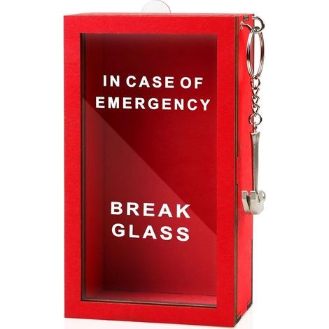Boîte d'urgence humoristique - Créez votre propre bocal à idées avec marteau, à casser en cas d'urgence - Décoration de bureau