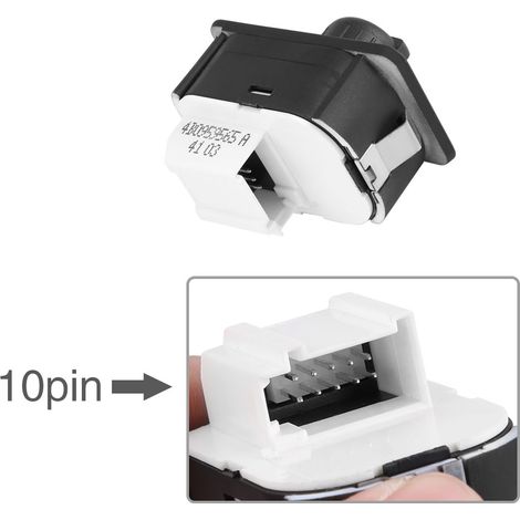 Commande et réglage du rétroviseur intérieur Audi A3 8L1 A6 4B C5 4B0959565A (1/5)