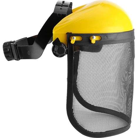 Casque de sécurité avec visière intégrale en maille pour la protection des bûcherons et débroussailleuses forestières (1/5)