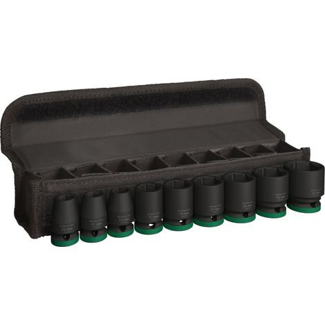 Bosch PRO Impact Juego de 9 vasos 1/2" negro resistente