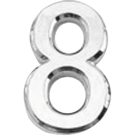 Numéro de porte autocollant en plastique argenté/doré (1/4)