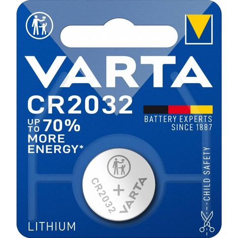 Varta batteria a bottone cr2032 litio blister 1 pezzi