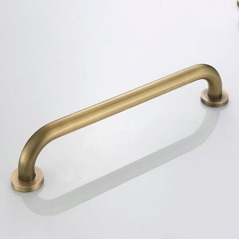 Poignée de baignoire antidérapante 30 cm - Barre d'appui WC et douche en acier inoxydable, bronze (1/5)