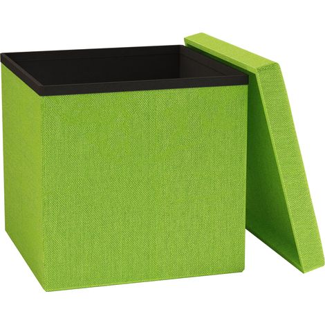 Stoff Sitztruhe Sitzbank Hocker Boxas