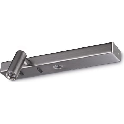 Ideal Lux Applique moderna Bonne Nuit 2 luci LED integrato nichel metallo