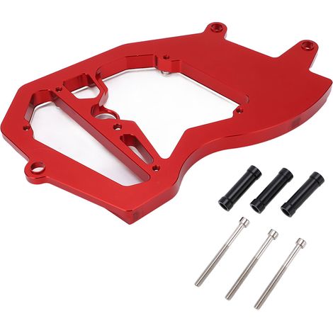 Cache moteur avant CNC en aluminium alliage, protection chaîne moto, remplacement tuning pour ZX6R 2009-2021, rouge (1/5)