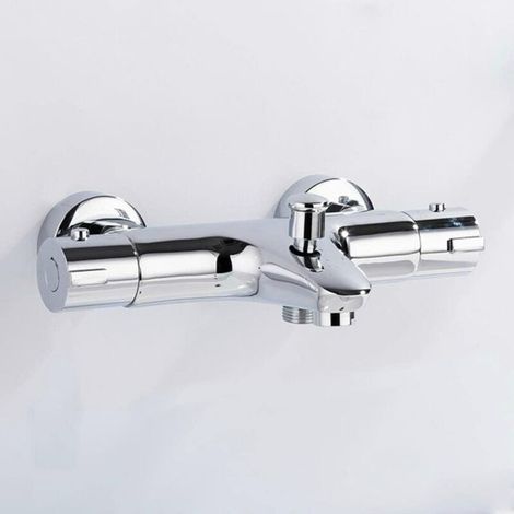Mitigeur Baignoire Thermostatique avec Bouton de SéCurité 38 °C,Mitigeur Thermostatiq-DOU (1/4)