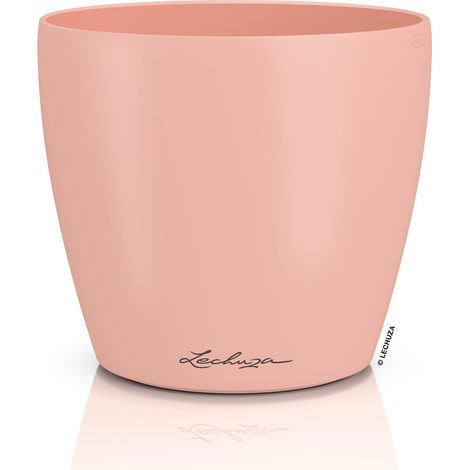 LECHUZA® Übertopf CLASSICO Color DECO 14 Magnolie lachsrosa Ø 15 cm - Kunststoff (1/2)