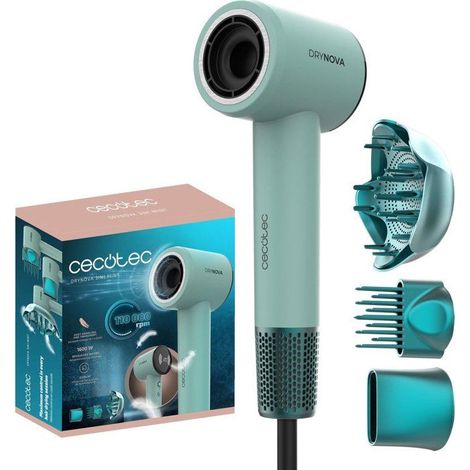 Cecotec kompakter und leichter Haartrockner DryNova 3in1 Mint. 1600W, 110000RPM, bürstenloser Motor (1/3)