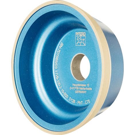 PFERD TOOLS Diamant-Schleifscheibe Kunstharz 11V9 PHT 125 mm D126 (mittel) Trockenschliff