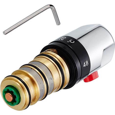 Kit de réparation de remplacement pour poignée de mitigeur thermostatique de bain/douche Littleduckling, cartouche en laiton à température constante